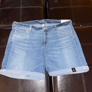 Plus size denim shorts